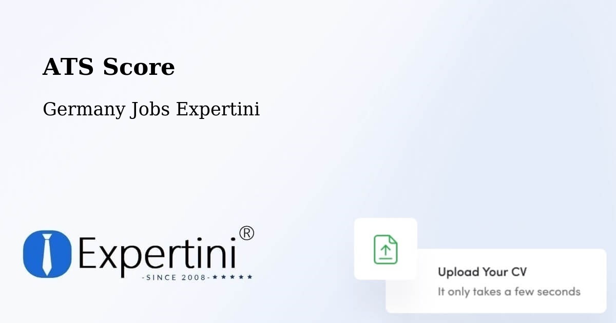 Resume ATS Score & Job Description Match Tool – Schwindegg - Germany Jobs Expertini